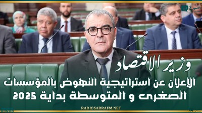 وزير الاقتصاد : الإعلان عن استراتيجية النهوض بالمؤسسات الصغرى و المتوسطة بداية 2025