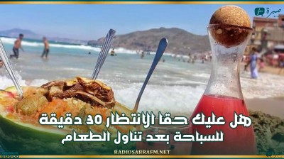 هل عليك حقا الانتظار 30 دقيقة للسباحة بعد تناول الطعام؟