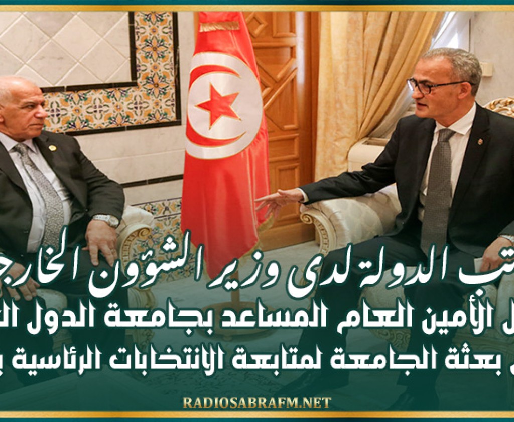 كاتب الدولة لدى وزير الشؤون الخارجية يستقبل الأمين العام المساعد بجامعة الدول العربية ورئيس بعثة الجامعة لمتابعة الانتخابات الرئاسية بتونس