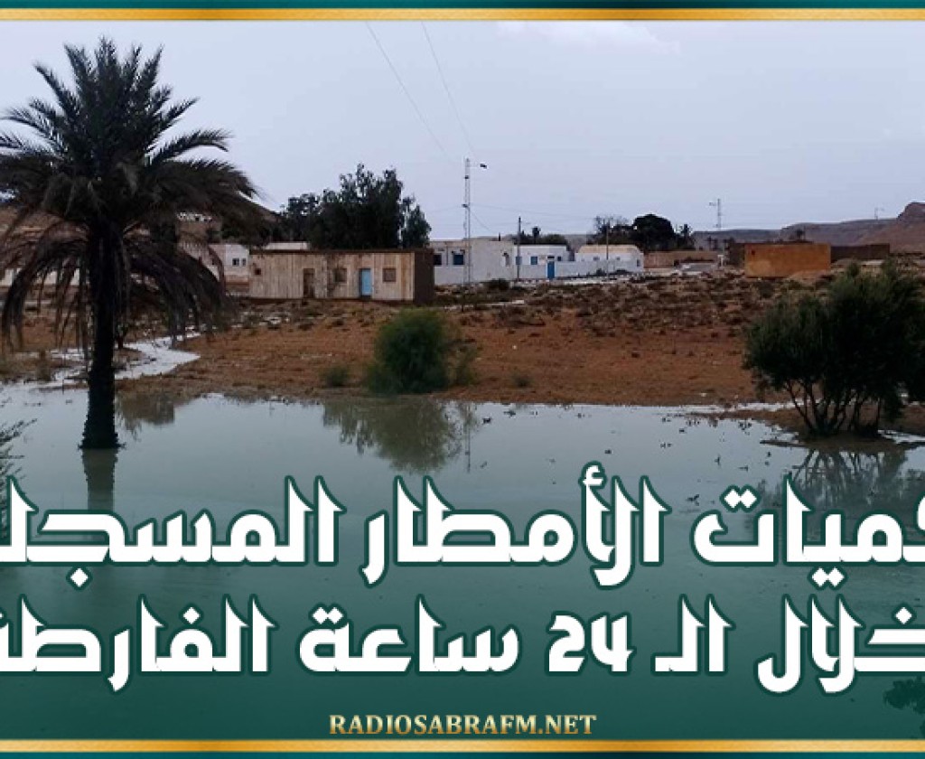 أهم كميات الأمطار المسجلة خلال الـ 24 ساعة الفارطة