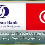 البنك الأوروبي لإعادة الإعمار يخصص خطوط قرض لفائدة بنوك تونسية