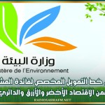 إطلاق خط التمويل المخصص لفائدة المشاريع ضمن الاقتصاد الأخضر والأزرق والدائري