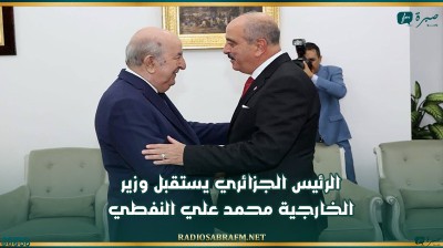 الرئيس الجزائري يستقبل وزير الخارجية محمد علي النفطي