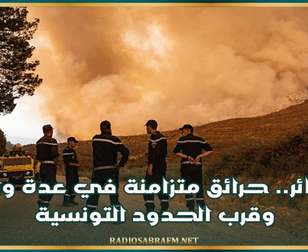 الجزائر.. حرائق متزامنة في عدة ولايات وقرب الحدود التونسية