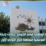 المعهد الوطني للرصد الجوي: درجات حــــرارة أعلى من المعدلات الموسمية متوقعة خلال الثلاثي الأوّل من سنة 2026