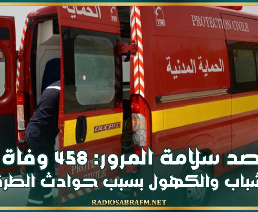 مرصد سلامة المرور: 458 وفاة من الشباب والكهول بسبب حوادث الطرقات خلال النصف الأول من 2025