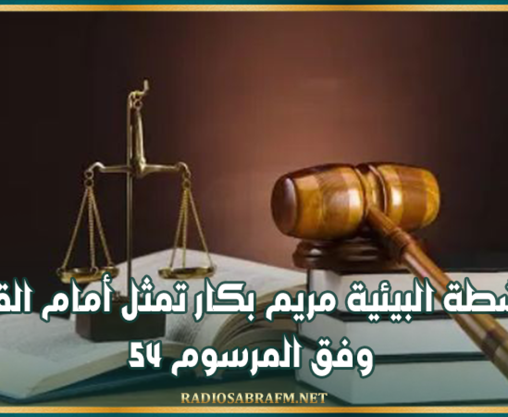 الناشطة البيئية مريم بكار تمثل أمام القضاء وفق المرسوم 54