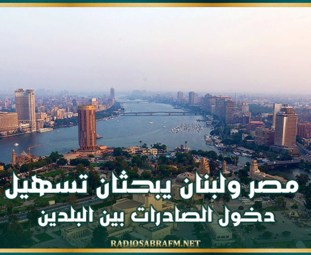 مصر ولبنان يبحثان تسهيل دخول الصادرات بين البلدين