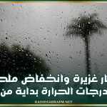 أمطار غزيرة وانخفاض ملحوظ في درجات الحرارة بداية من الغد