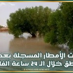 كميات الأمطار المسجلة بعدد من المناطق خلال الـ 24 ساعة الفارطة