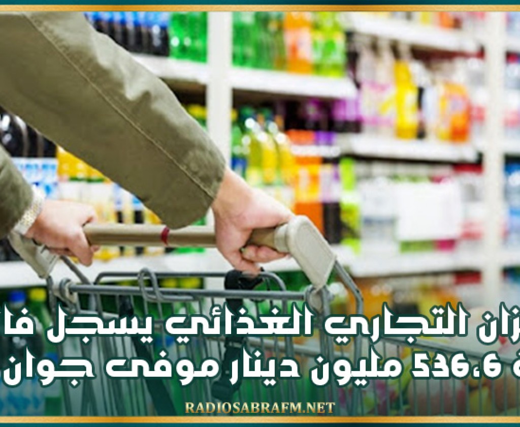 الميزان التجاري الغذائي يسجل فائضا بقيمة 536،6 مليون دينار موفى جوان 2024
