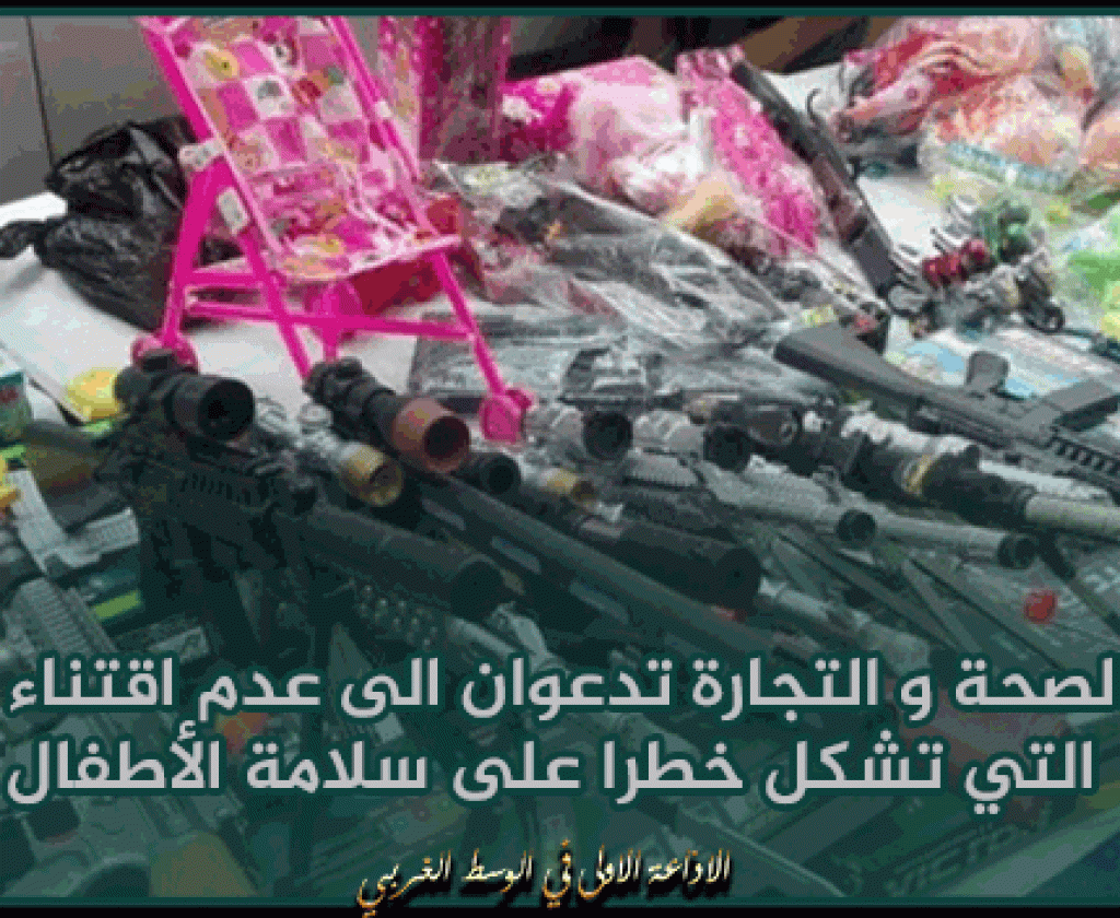 وزارتا الصحة و التجارة تدعوان الى عدم اقتناء اللعب التي تشكل خطرا على سلامة الأطفال