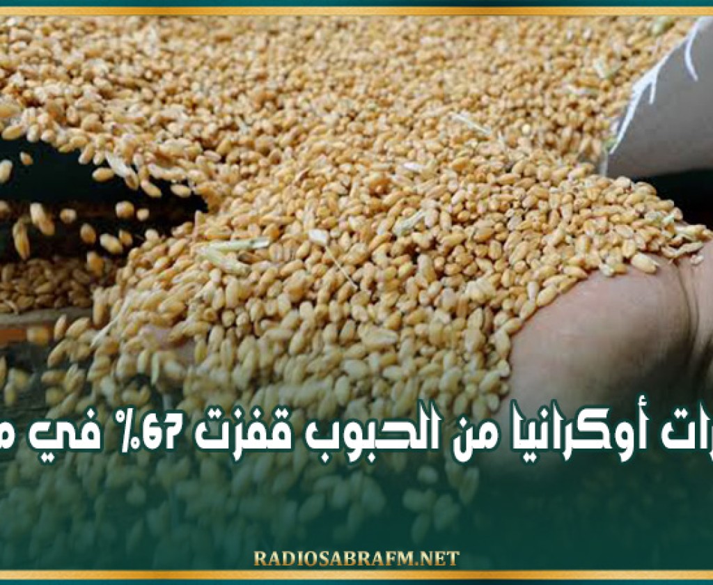 صادرات أوكرانيا من الحبوب قفزت 67% في ماي