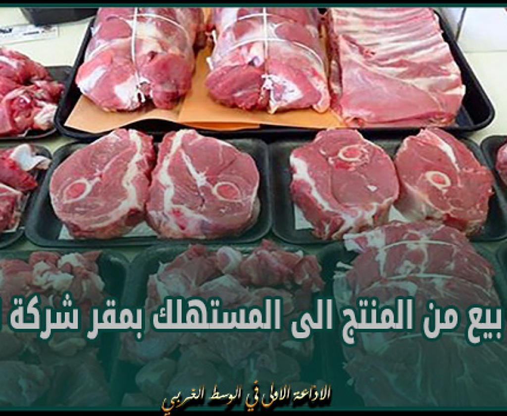افتتاح نقطة بيع من المنتج الى المستهلك بمقر شركة اللحوم