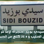 سيدي بوزيد: حجز 10 آلاف لتر من الحليب و 22,4 كلغ من الجبن