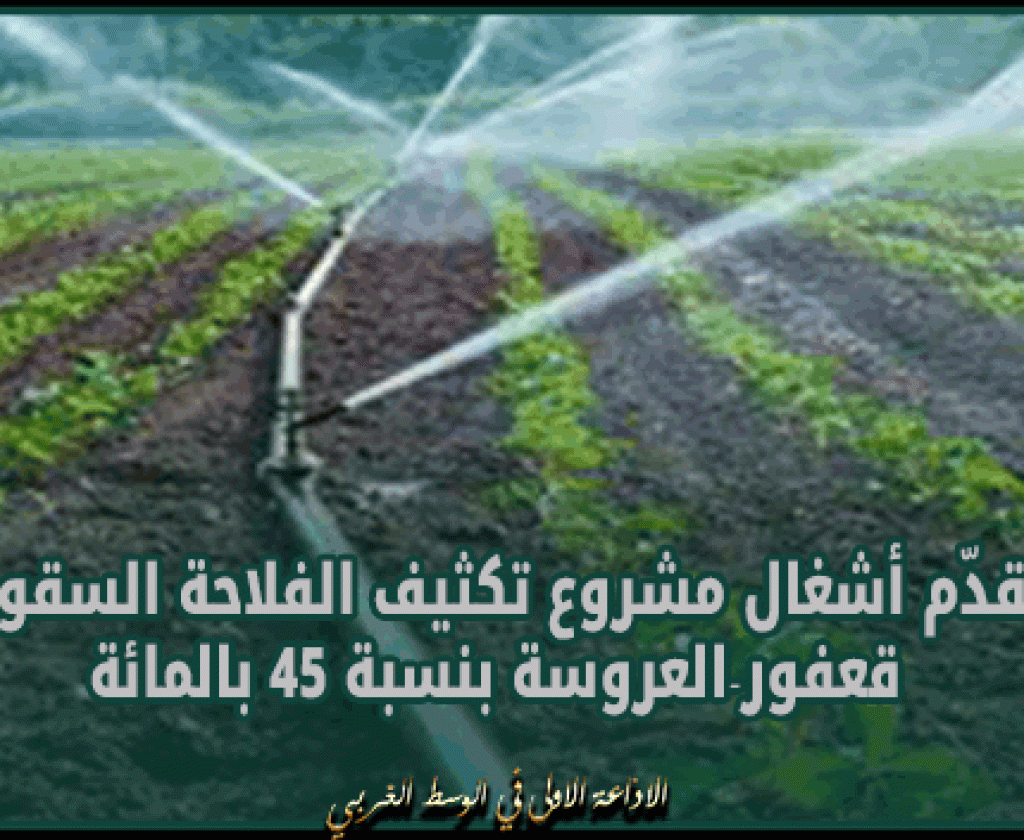 سليانة: تقدّم أشغال مشروع تكثيف الفلاحة السقوية قعفور-العروسة بنسبة 45 بالمائة