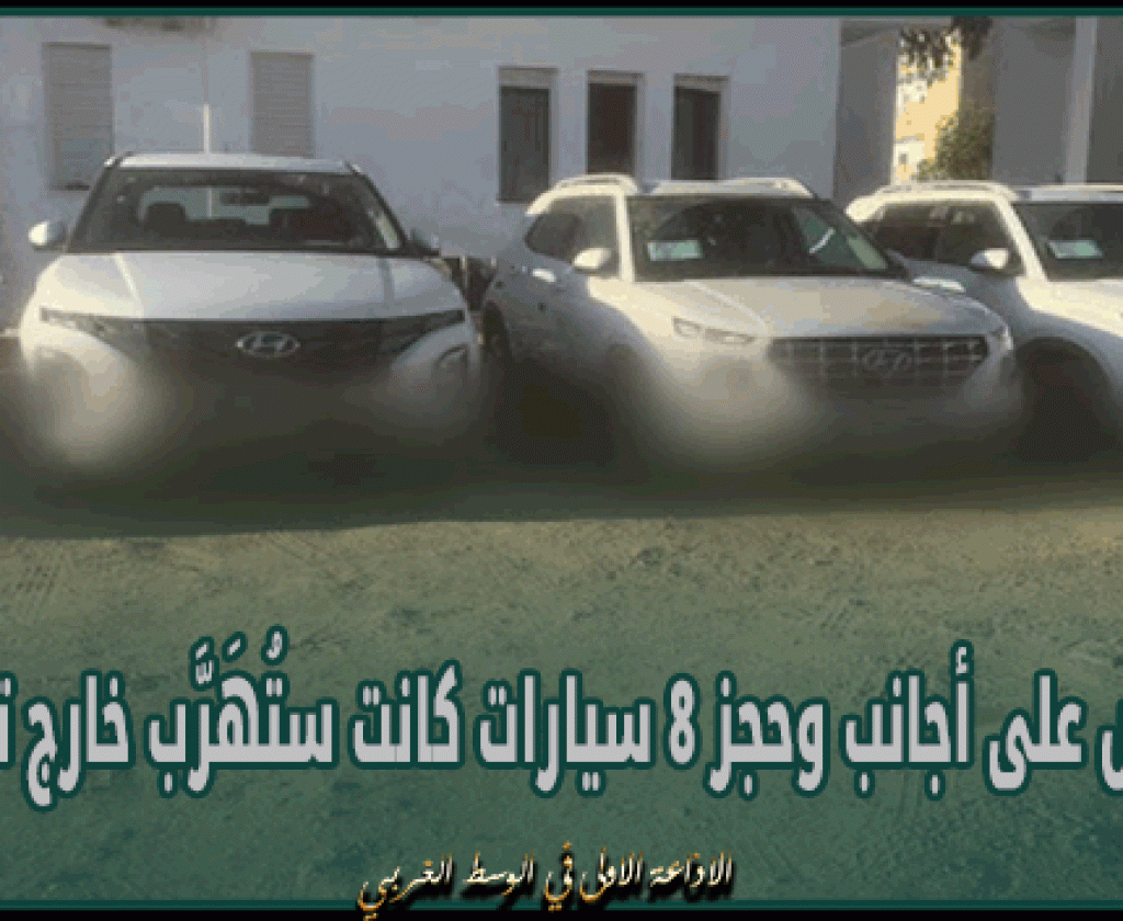 رمادة: القبض على أجانب وحجز 8 سيارات كانت ستُهَرَّب خارج تونس