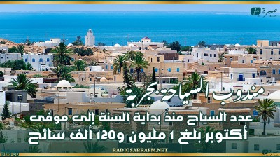 مندوب السياحة بجربة: عدد السياح منذ بداية السنة إلى موفى أكتوبر 2025 بلغ 1 مليون و120 ألف سائح