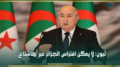 تبون: لا يمكن افتراس الجزائر عبر 'هاشتاغ'