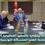 وزير التجارة يلتقي بالسفير المصري استعدادا لانعقاد اللجنة العليا المشتركة التونسية المصرية