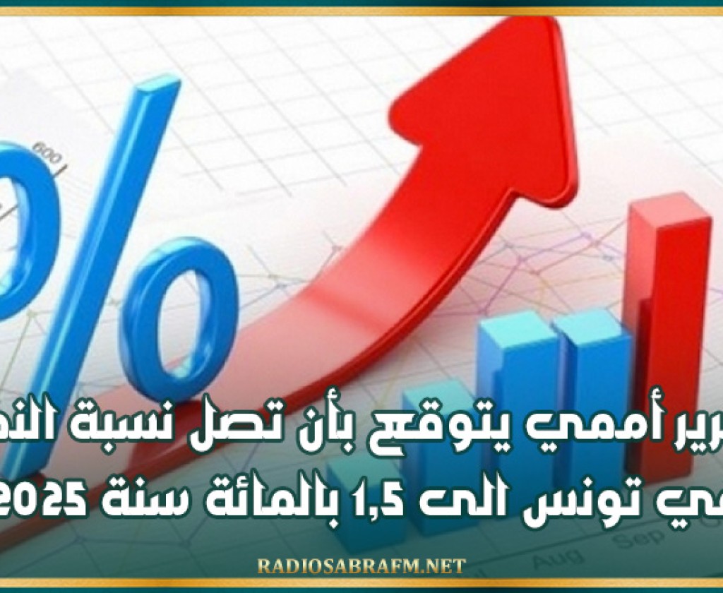 تقرير أممي يتوقع بأن تصل نسبة النمو في تونس الى 1,5 بالمائة سنة 2025