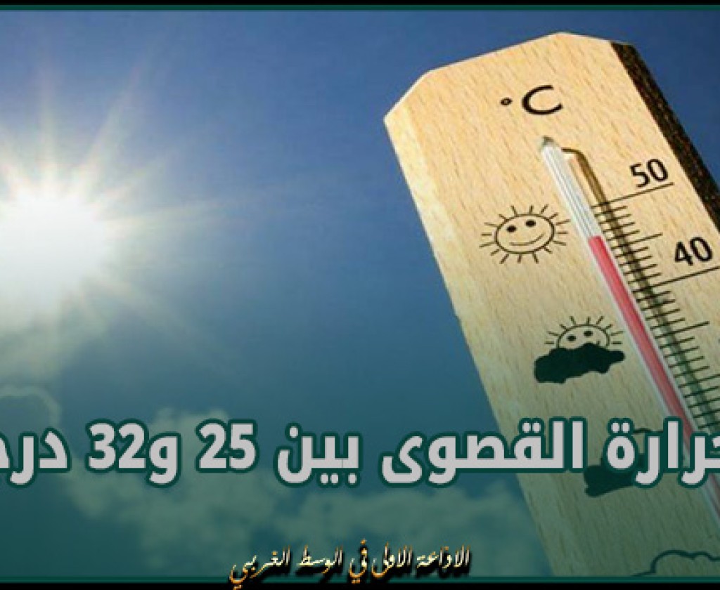 طقس مغيم جزئيا بأغلب المناطق والحرارة القصوى بين 25 و32 درجة