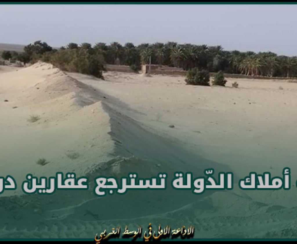 وزارة أملاك الدّولة تسترجع عقارين دوليين فلاحيين بولاية توزر