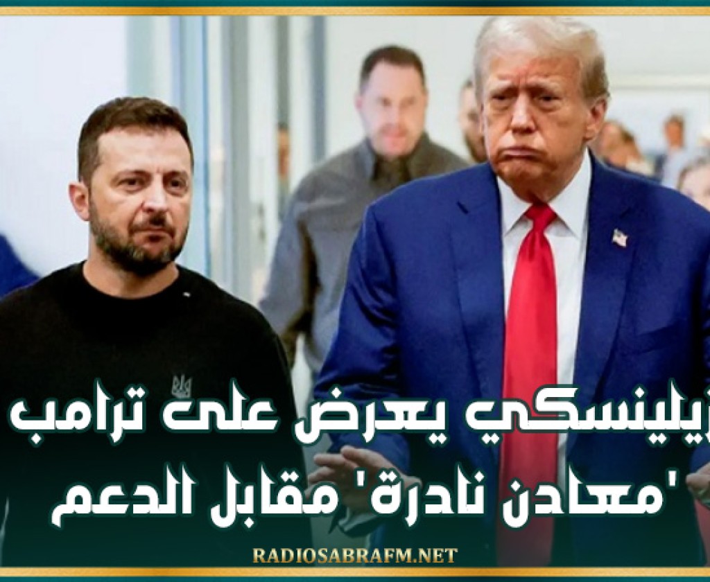 زيلينسكي يعرض على ترامب 'معادن نادرة' مقابل الدعم