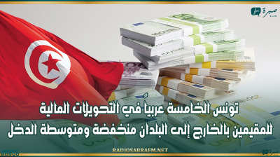 تونس الخامسة عربياً في التحويلات المالية للمقيمين بالخارج إلى البلدان منخفضة ومتوسطة الدخل