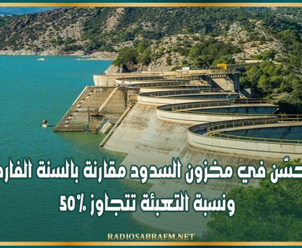 تحسّن في مخزون السدود مقارنة بالسنة الفارطة ونسبة التعبئة تتجاوز 50%