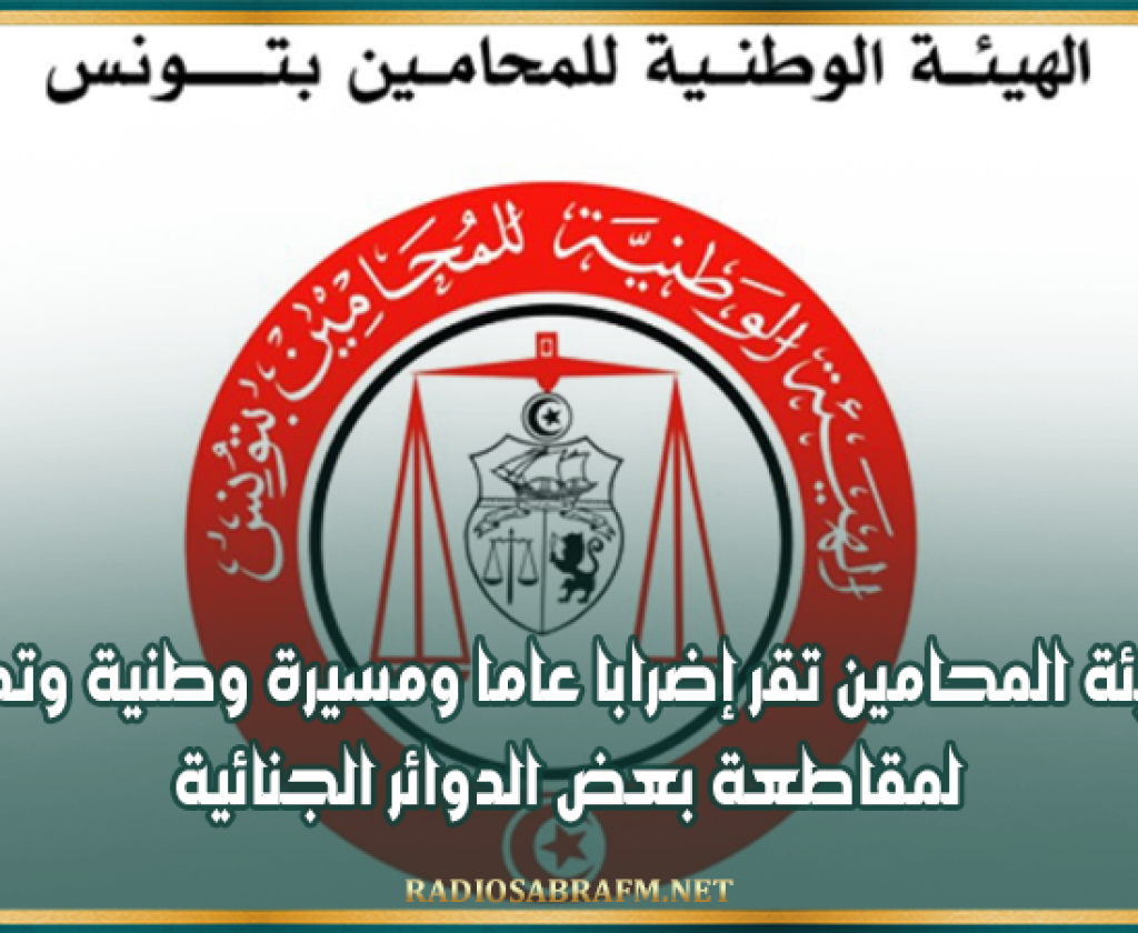 هيئة المحامين تقر إضرابا عاما ومسيرة وطنية وتدعو لمقاطعة بعض الدوائر الجنائية