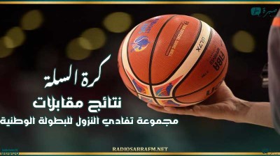 كرة السلة : نتائج مقابلات مجموعة تفادي النزول للبطولة الوطنية