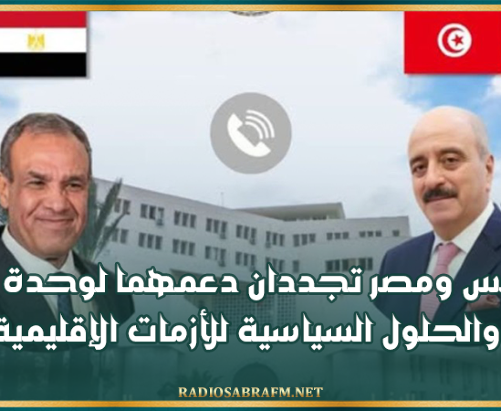 تونس ومصر تجددان دعمهما لوحدة ليبيا والحلول السياسية للأزمات الإقليمية