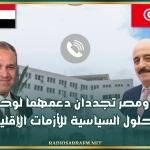 تونس ومصر تجددان دعمهما لوحدة ليبيا والحلول السياسية للأزمات الإقليمية
