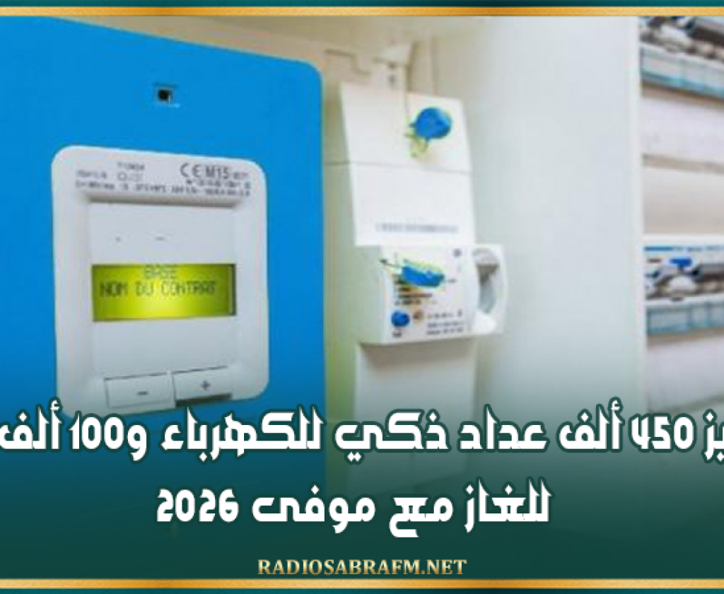 نحو تركيز 450 ألف عداد ذكي للكهرباء و100 ألف عداد للغاز مع موفى 2026